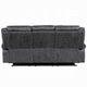 Hesy Power Motion Recliner Sofa w Drop Down Table | Dark Gray 85’’ BM333920