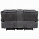 Hesy Power Motion Recliner Loveseat w Console | Dark Gray 75’’ BM333921