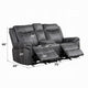 Hesy Power Motion Recliner Loveseat w Console | Dark Gray 75’’ BM333921