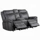 Hesy Power Motion Recliner Loveseat w Console | Dark Gray 75’’ BM333921