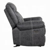 Hesy Power Motion Recliner Chair | USB Ports | Dark Gray Microfiber BM333922