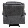 Hesy Power Motion Recliner Chair | USB Ports | Dark Gray Microfiber BM333922