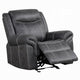 Hesy Power Motion Recliner Chair | USB Ports | Dark Gray Microfiber BM333922