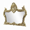 Mara Vanity Dresser Mirror | Scrolled Floral Carvings | Classic Gold BM333923