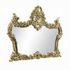 Mara Vanity Dresser Mirror | Scrolled Floral Carvings | Classic Gold