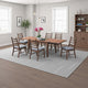 Mea Dining Table | 47-94" Expandable Top | Scandinavian Walnut Brown