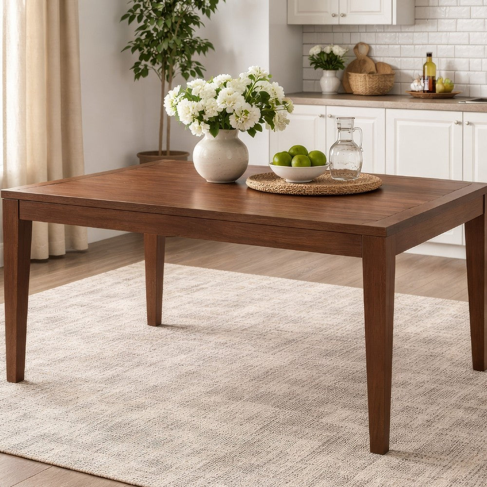 Mea Dining Table | 47-94" Expandable Top | Scandinavian Walnut Brown