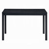 Frey Dining Table | 47" Rectangular Top | Scandinavian Black Wood