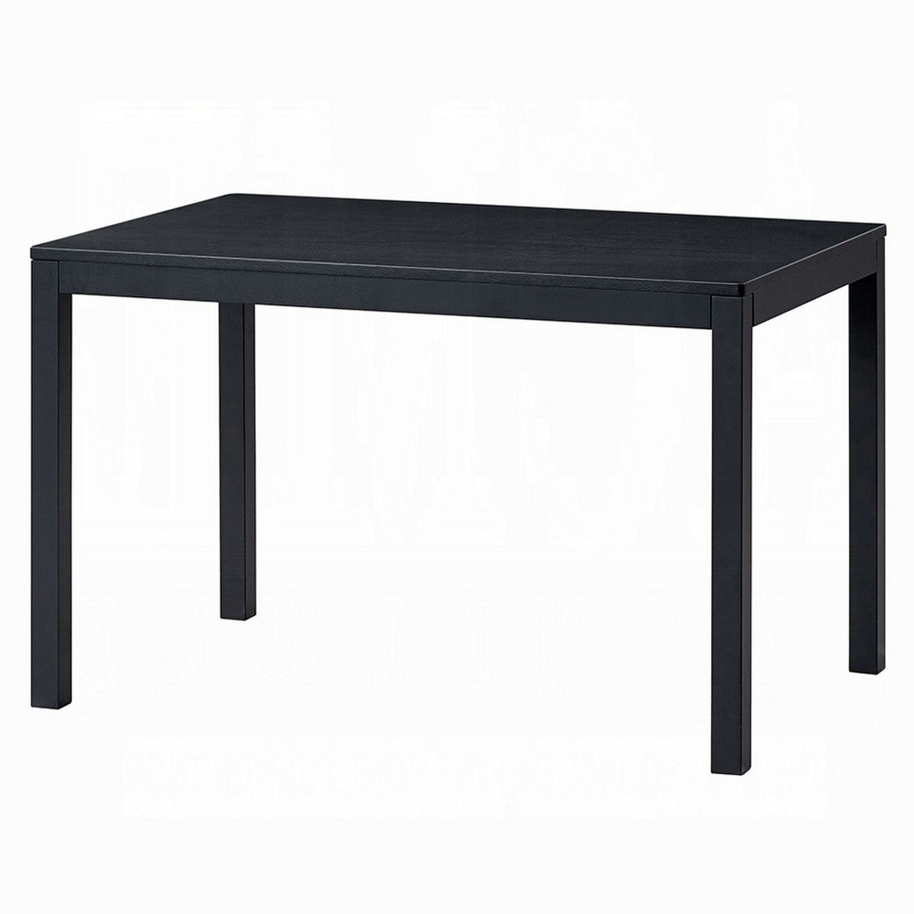 Frey Dining Table | 47" Rectangular Top | Scandinavian Black Wood