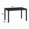 Frey Dining Table | 47’’ Rectangular Top | Scandinavian Black Wood BM333927