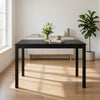 Frey Dining Table | 47" Rectangular Top | Scandinavian Black Wood