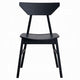 Frey 4pc Dining Side Chair Set | Low Curved Back | Scandinavian Black BM333928