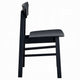 Frey 4pc Dining Side Chair Set | Low Curved Back | Scandinavian Black BM333928