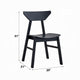 Frey 4pc Dining Side Chair Set | Low Curved Back | Scandinavian Black BM333928