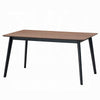 Bery Dining Table | 59’’ Rectangular Brown Top | Scandinavian Black BM333929