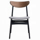 Bery Dining Side Chair Set of 2 | Gray Linen Seat | Scandinavian Black BM333930