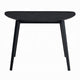 Rory Dining Table | 43’’ Half Moon Round Top | Scandinavian Black Wood BM333931