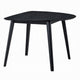 Rory Dining Table | 43’’ Half Moon Round Top | Scandinavian Black Wood BM333931