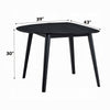 Rory Dining Table | 43’’ Half Moon Round Top | Scandinavian Black Wood BM333931