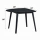 Rory Dining Table | 43" Half Moon Round Top | Scandinavian Black Wood