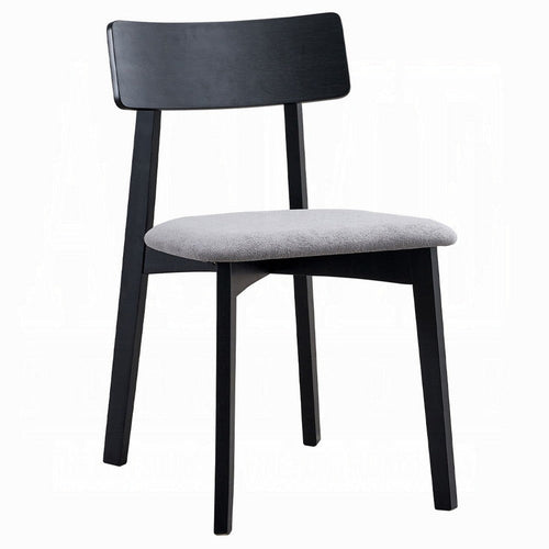 Rory Dining Side Chair Set of 2 | Low Curved Back | Scandinavian Black