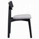 Rory Dining Side Chair Set of 2 | Low Curved Back | Scandinavian Black BM333932