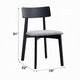 Rory Dining Side Chair Set of 2 | Low Curved Back | Scandinavian Black BM333932