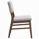 Koen Dining Side Chair Set of 2 | Beige Corduroy Cushion Walnut Brown BM333933