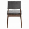 Koen Dining Side Chair Set of 2 | Dark Gray Corduroy | Walnut Brown BM333934