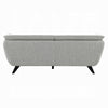 Naeli Sofa | Rounded Back | Light Gray Boucle | 86’’ Solid Pine Wood BM333936