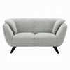 Naeli Loveseat | Rounded Light Gray Boucle | 65’’ Solid Pine Wood BM333937