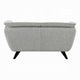 Naeli Loveseat | Rounded Light Gray Boucle | 65’’ Solid Pine Wood BM333937
