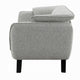 Naeli Loveseat | Rounded Light Gray Boucle | 65’’ Solid Pine Wood BM333937