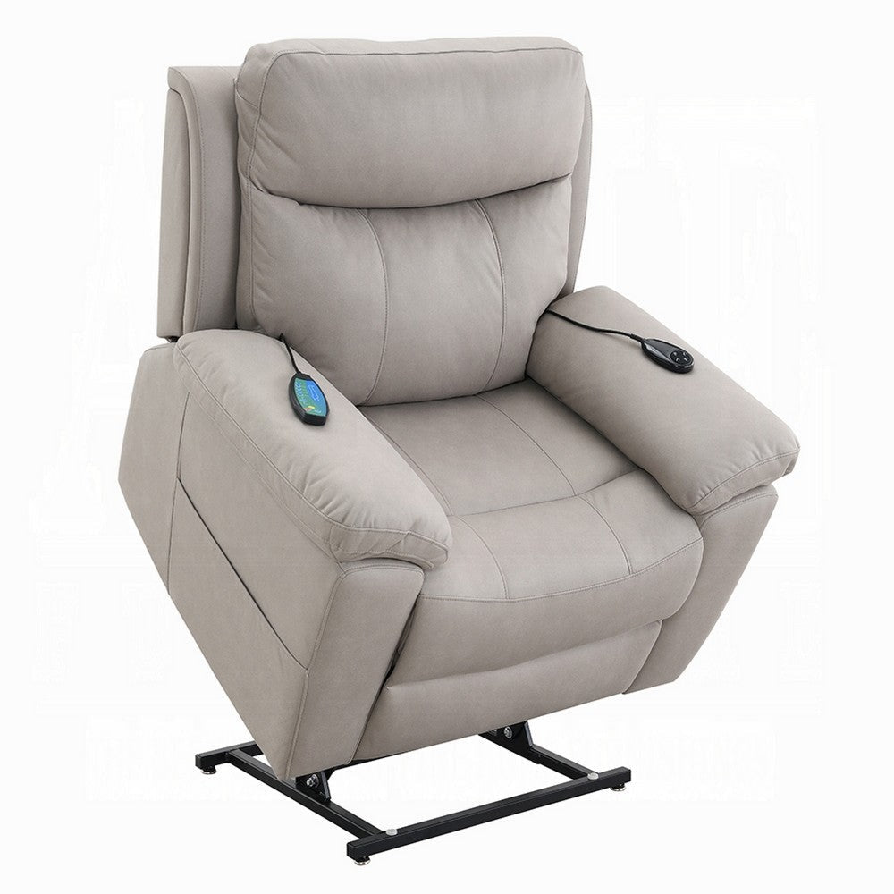 Cheru Power Motion Lift Recliner Chair with Heated Massage | Gray BM333942