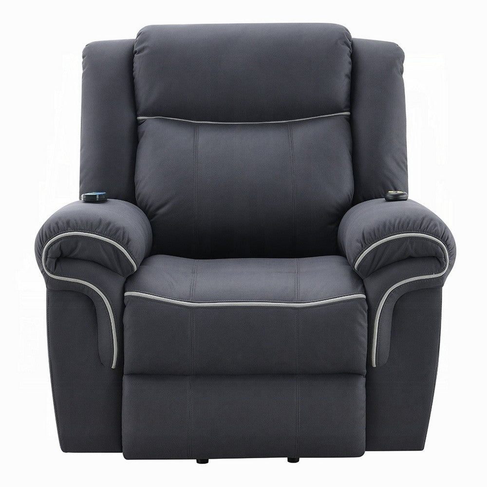 Seru Power Motion Lift Recliner Chair | Heated Massage | Dark Gray BM333943