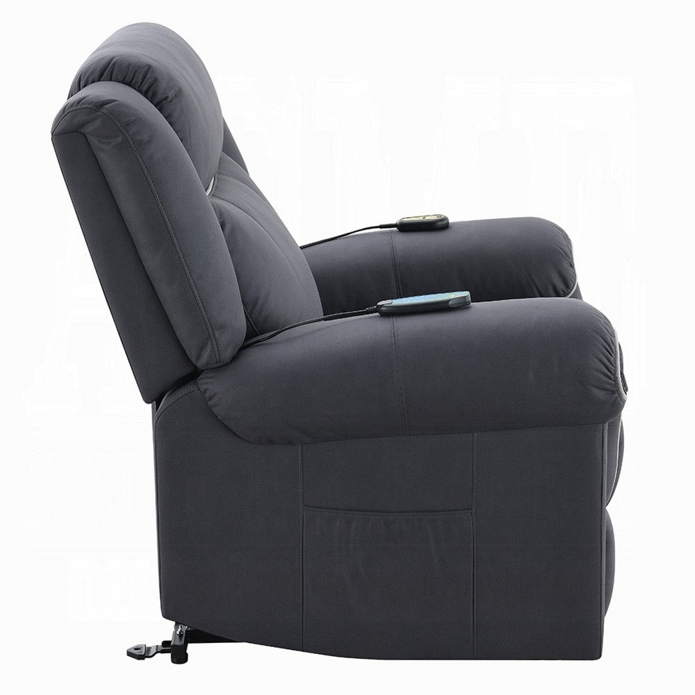 Seru Power Motion Lift Recliner Chair | Heated Massage | Dark Gray BM333943
