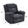 Seru Power Motion Lift Recliner Chair | Heated Massage | Dark Gray BM333943