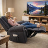 Seru Power Motion Lift Recliner Chair | Heated Massage | Dark Gray