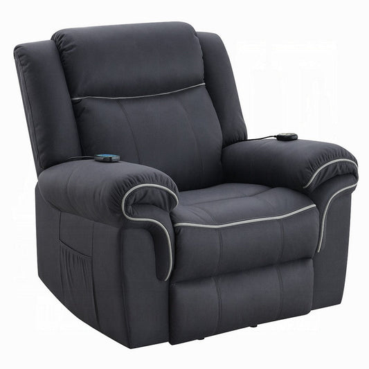 Seru Power Motion Lift Recliner Chair | Heated Massage | Dark Gray