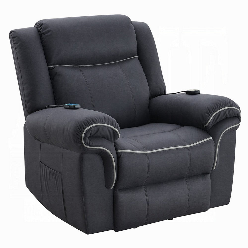 Seru Power Motion Lift Recliner Chair | Heated Massage | Dark Gray