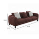 Meru Sofa w 3 Accent Pillows | Maroon Wine Red Tweed Fabric | 109’’ BM333944