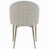 Geru Dining Side Chair Set of 2 | Padded Curved Back | Light Gray BM333946