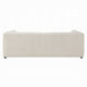 Kami Sofa | Slim Minimalist Pillow Armrests | Modern Ivory Linen 89’’ BM333950