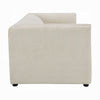 Kami Sofa | Slim Minimalist Pillow Armrests | Modern Ivory Linen 89’’ BM333950