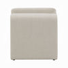 Kami Accent Chair | Curved Open Base | Armless Modern Ivory Boucle BM333952