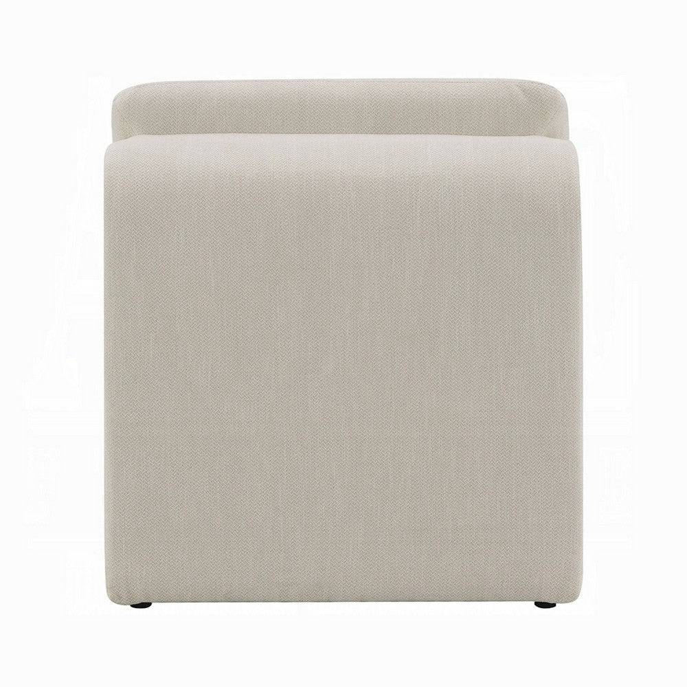 Kami Accent Chair | Curved Open Base | Armless Modern Ivory Boucle BM333952