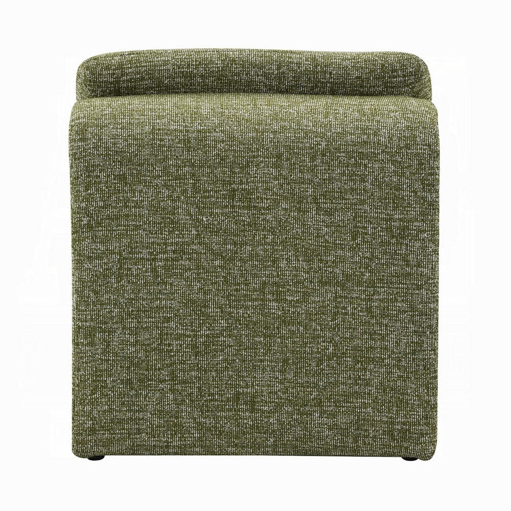 Kami Accent Chair | Curved Open Base | Armless Modern Green Boucle BM333953