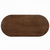 Gamo Oval Dining Table | Vertical Reeded Details | Oak Brown 87"