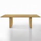 Dico Rectangle Dining Table | Dual Pedestal Base | Natural Brown 94"