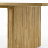 Dico Rectangle Dining Table | Dual Pedestal Base | Natural Brown 94"